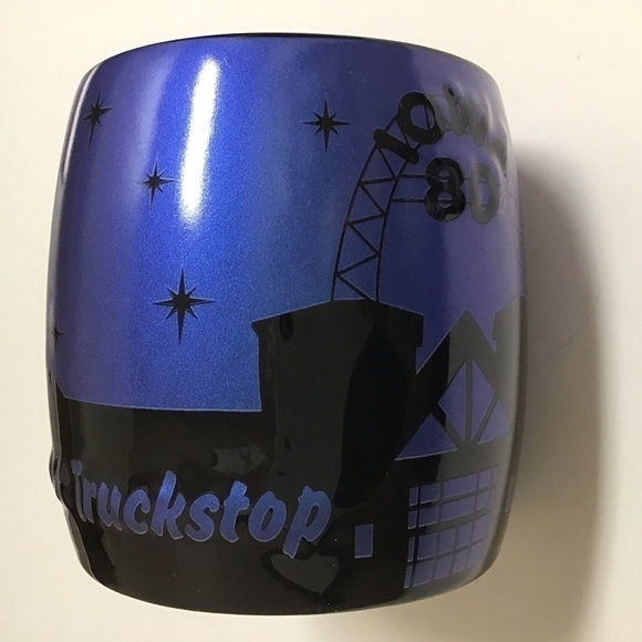 BIG Iowa 80 Truck-stop Mug Worlds Largest 22 oz. Trucker Sky Silhouette Blue NEW - Picture 11 of 16